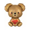 Teddy Bear Teddy with Heart s foil balloon 85 cm (WP)