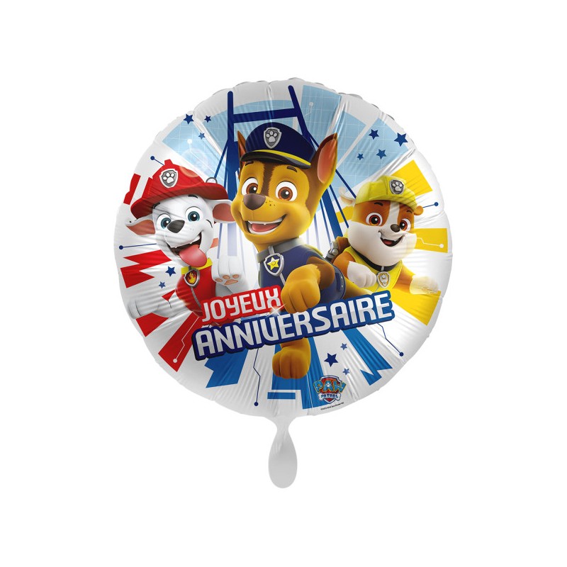 Paw Patrol Joyeux Anniversaire foil balloon 43 cm