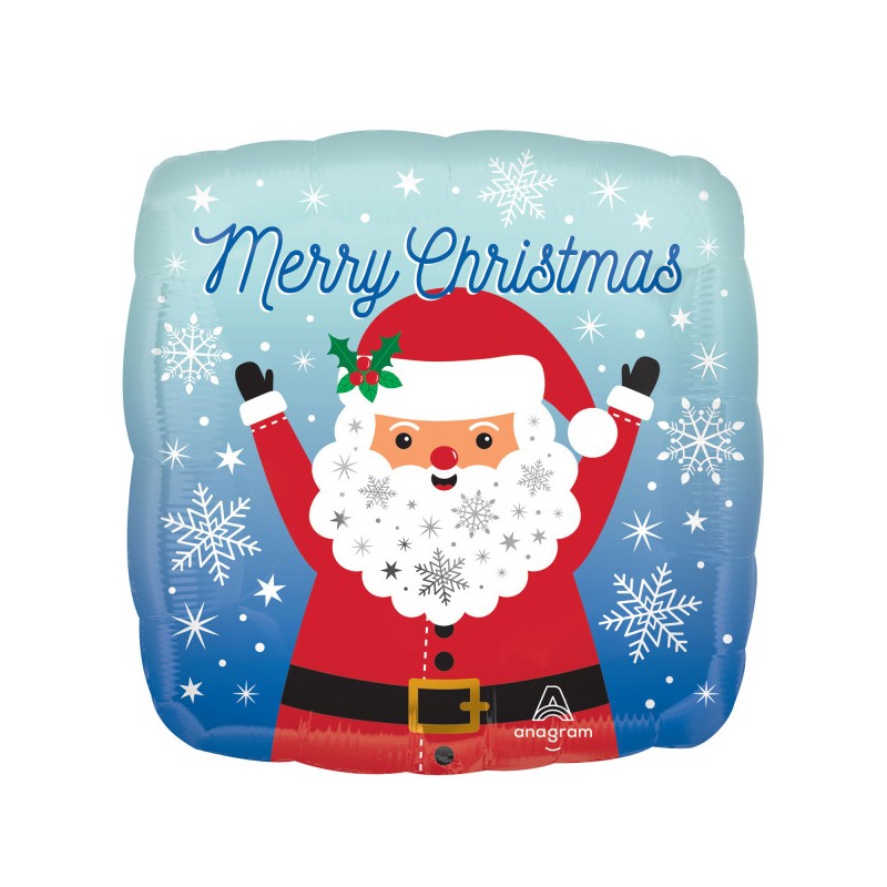 Christmas Santa Merry Christmas Foil Balloon 43 cm