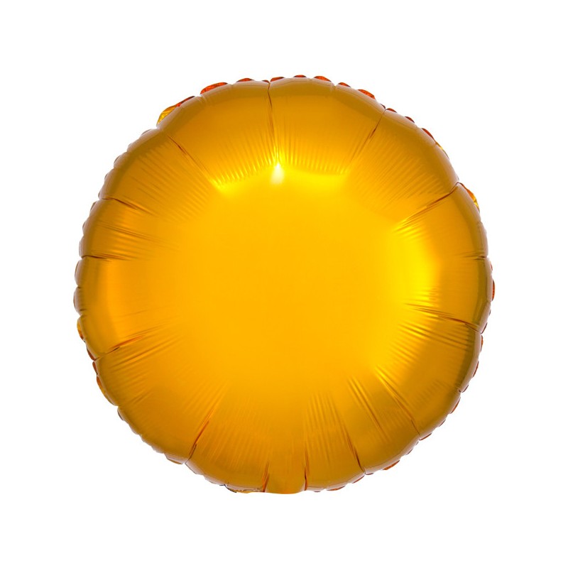 Satin Metallic Gold Round Foil Balloon 43 cm