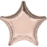 Satin Metallic Rose Gold Star Foil Balloon 48 cm