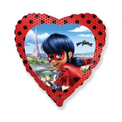 Miraculous Ladybug Miraculous, Heart foil balloon 46 cm (WP)