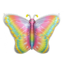 Papillon Pastel Papillon, Ballon Aluminium 64 cm