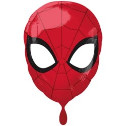 Ballon aluminium tête de Spiderman 43 cm