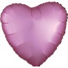 Satin Silk Flamingo heart-shaped foil balloon 43 cm