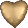 Satin Silk Gold heart foil balloon 43 cm