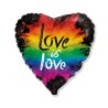 Love Love is Love foil balloon 46 cm