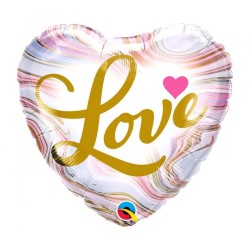 Love Marble foil balloon 46 cm