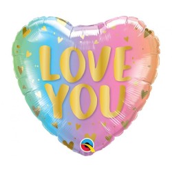 Ballon aluminium Love Ombre 46 cm