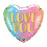 Ballon aluminium Love Ombre 46 cm