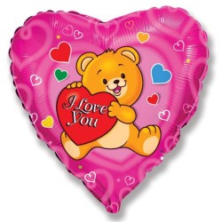 Love Teddy foil balloon 46 cm (WP)