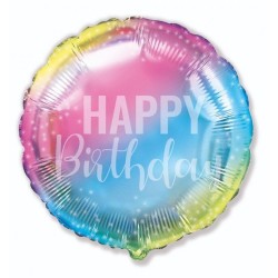 Happy Birthday Rainbow  Rainbow Happy Birthday foil balloon 48 cm