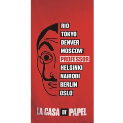 Money Heist Robbers bath towel, beach towel 70x140cm