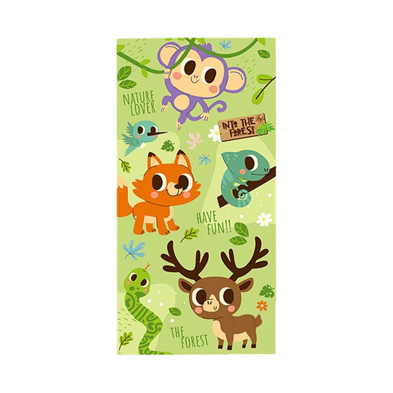 Animals Into the Forest bath towel, beach towel 70x140cm