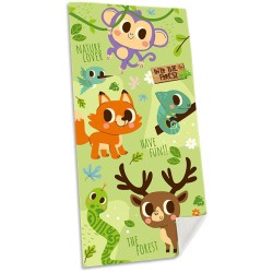 Animals Into the Forest bath towel, beach towel 70x140cm