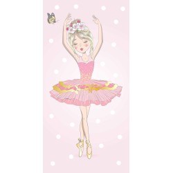 Ballet Ballerina bath towel, beach towel 70x140cm