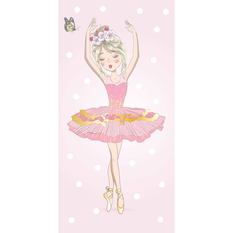 Ballet Ballerina bath towel, beach towel 70x140cm