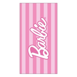 Barbie Striped bath towel, beach towel 70x140cm (Fast Dry)