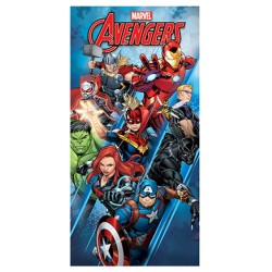 Serviette de bain Avengers Heroes, Serviette de plage 70x137 cm (Séchage rapide)