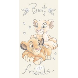 Serviette de bain Disney Le Roi Lion Simba & Nala, serviette de plage 70*140cm