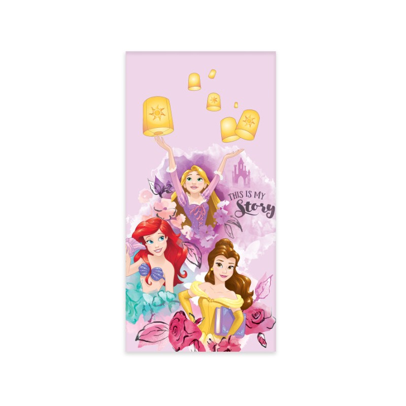 Serviette de bain, serviette de plage Disney Princess My Story 60x120cm