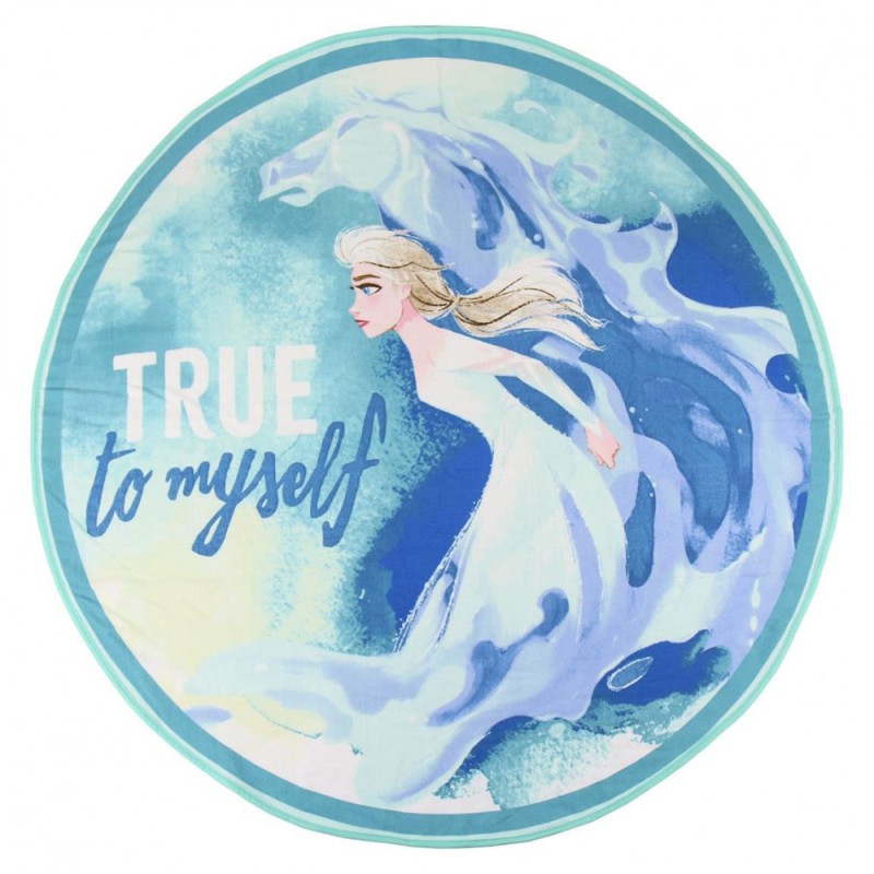 Serviette de bain en forme de Disney Frozen, serviette de plage 130 cm (séchage rapide)