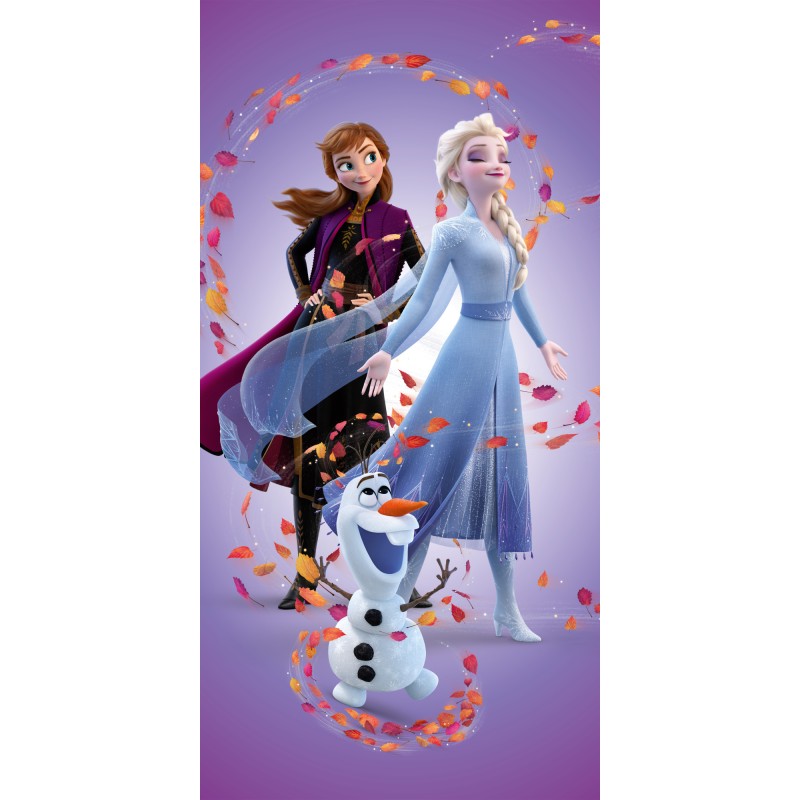 Disney Frozen Leaves Magic bath towel, beach towel 70x140 cm