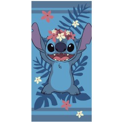 Serviette de bain couronne Disney Lilo et Stitch, serviette de plage 70x140cm (séchage rapide)