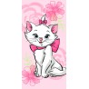 Disney Marie Cat Pink Flower Bath Towel, Beach Towel 70*140cm