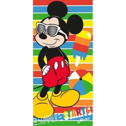 Serviette de bain d'été Disney Mickey, serviette de plage 70x140cm