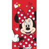 Disney Minnie  Red heart bath towel, beach towel 70x140cm