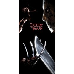 Serviette de bain, serviette de plage Nightmare On Elm Street Freddy vs. Jason 70*140cm