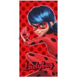 Miraculous Ladybug bath towel, beach towel 70x140cm