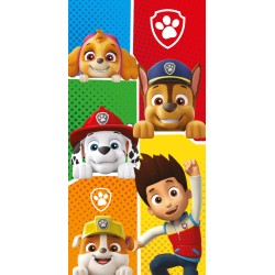 Serviette de bain, serviette de plage Paw Patrol Colors 70x140cm