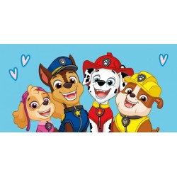 Serviette de bain Paw Patrol, serviette de plage Coeur 70*140cm