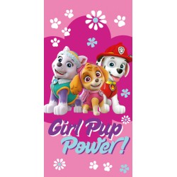 Serviette de bain Paw Patrol Girl Power, serviette de plage 70x140cm