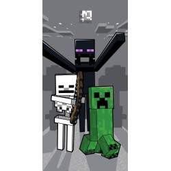 Serviette de bain Minecraft, serviette de plage Mob Attack 70*140cm