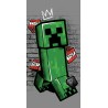 Minecraft Metro Art Creeper Bath Towel, Beach Towel 70x140cm