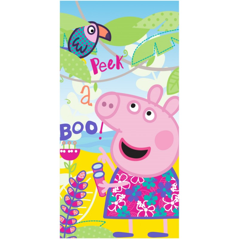 Serviette de bain Peppa Pig, serviette de plage 70*140cm (séchage rapide)