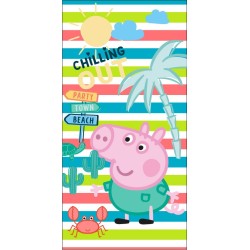 Serviette de bain Peppa Pig, serviette de plage 70*140cm (séchage rapide)