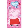 Peppa Pig Love bath towel, beach towel 70x140cm (Fast Dry)