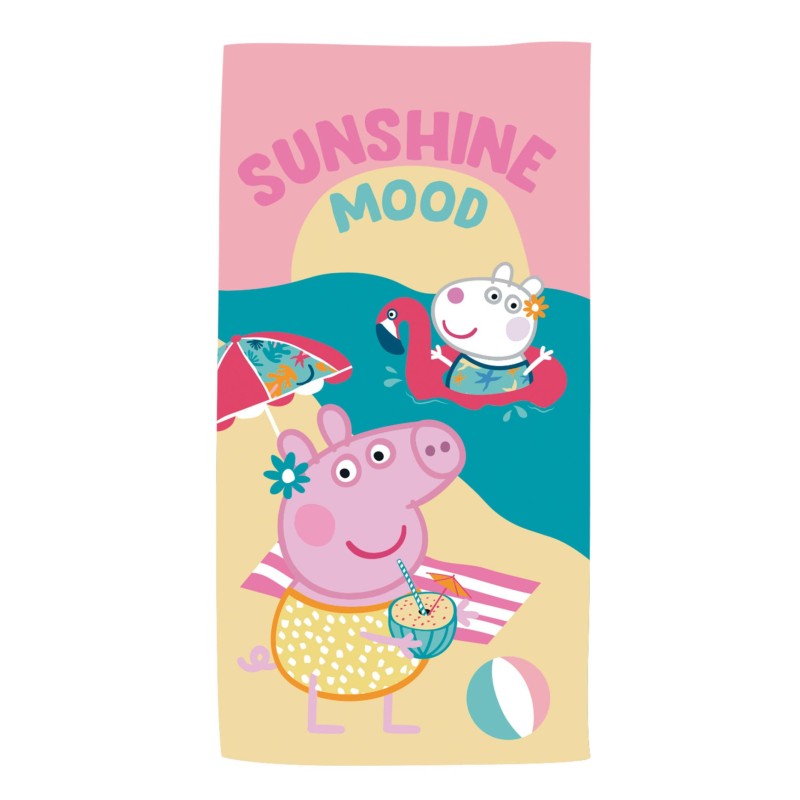 Peppa Pig Sunshine bath towel, beach towel 70x140cm (fast dry)