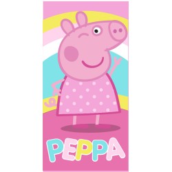 Serviette de bain Peppa Pig Wink, serviette de plage 70x140cm (séchage rapide)