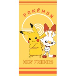 Serviette de bain Pok√©mon New Friends, serviette de plage 70x140cm