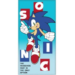 Serviette de bain Sonic the Hedgehog Fast Sonic the Hedgehog, serviette de plage 70x140cm (sèche)