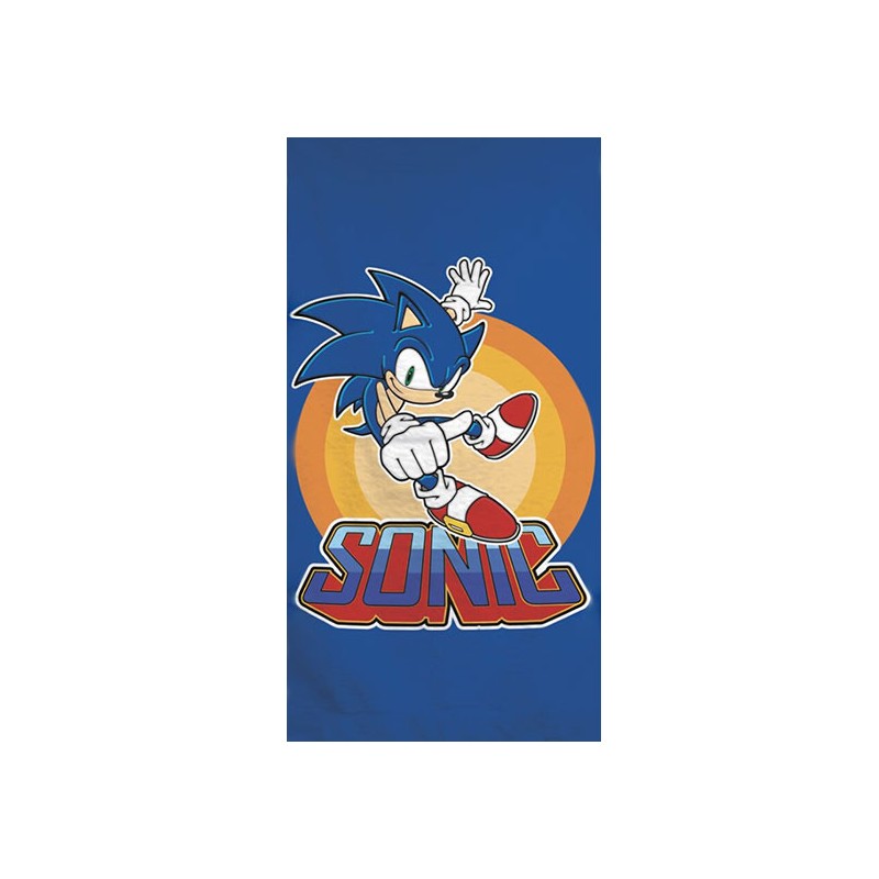 Serviette de bain Sonic the Hedgehog, serviette de plage 70x140cm (séchage rapide)