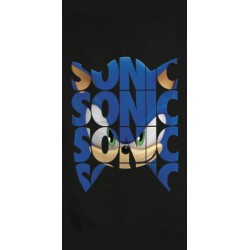 Serviette de bain Sonic the Hedgehog, serviette de plage 70x140cm (séchage rapide)