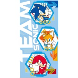 Serviette de bain Sonic the Hedgehog Team Sonic the Hedgehog, serviette de plage 70x140cm