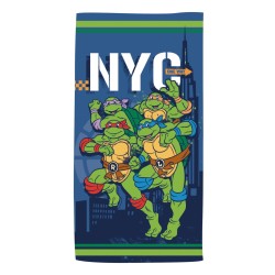 Serviette de bain Tortues Ninja NYC, serviette de plage 70x140cm (séchage rapide)