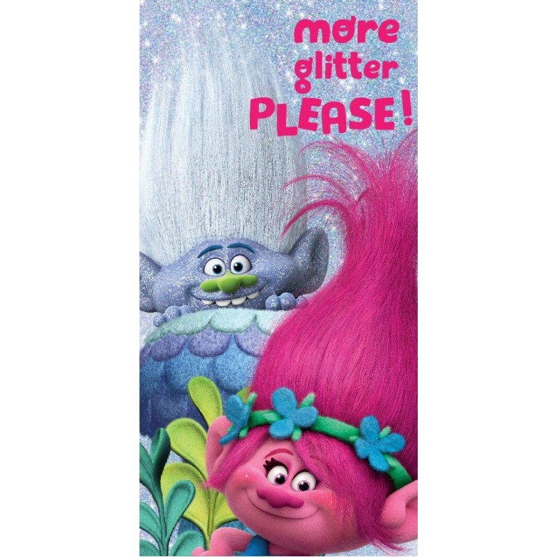 Serviette de bain Trolls, serviette de plage 70*140cm (séchage rapide)